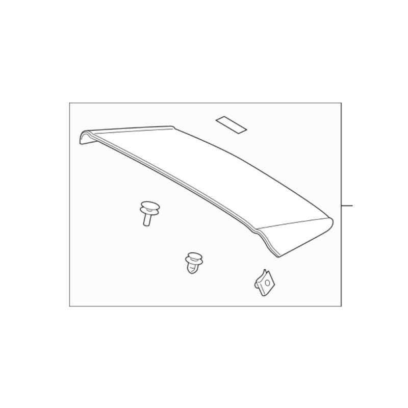 Roof Spoiler Rear - 7608542908